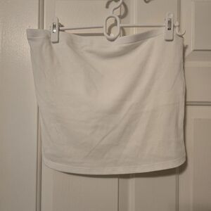 a new day White Tube Top